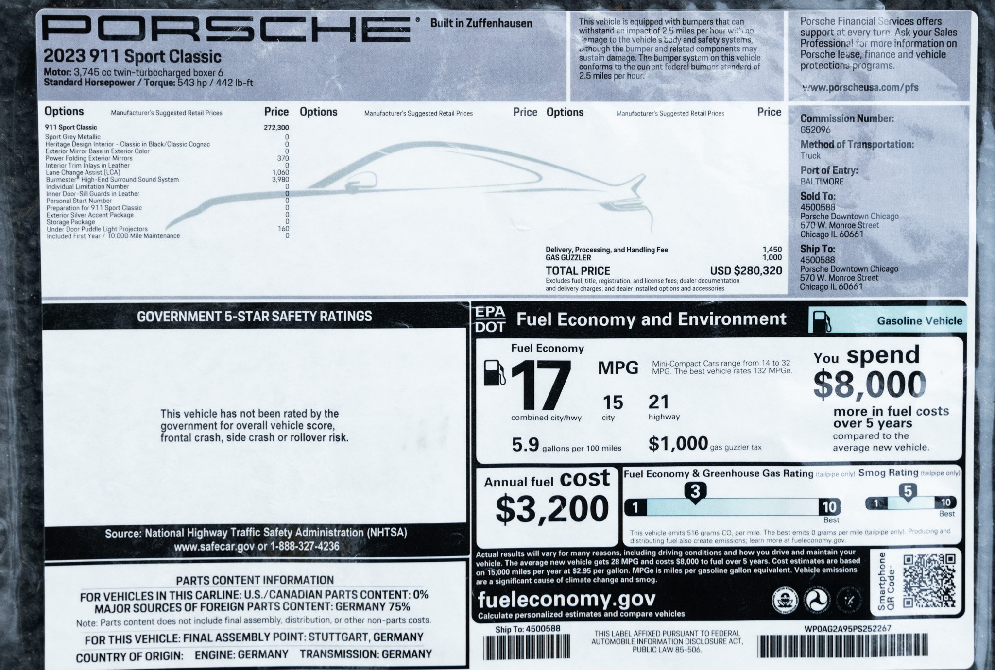 2023 Porsche 911 Sport Classic