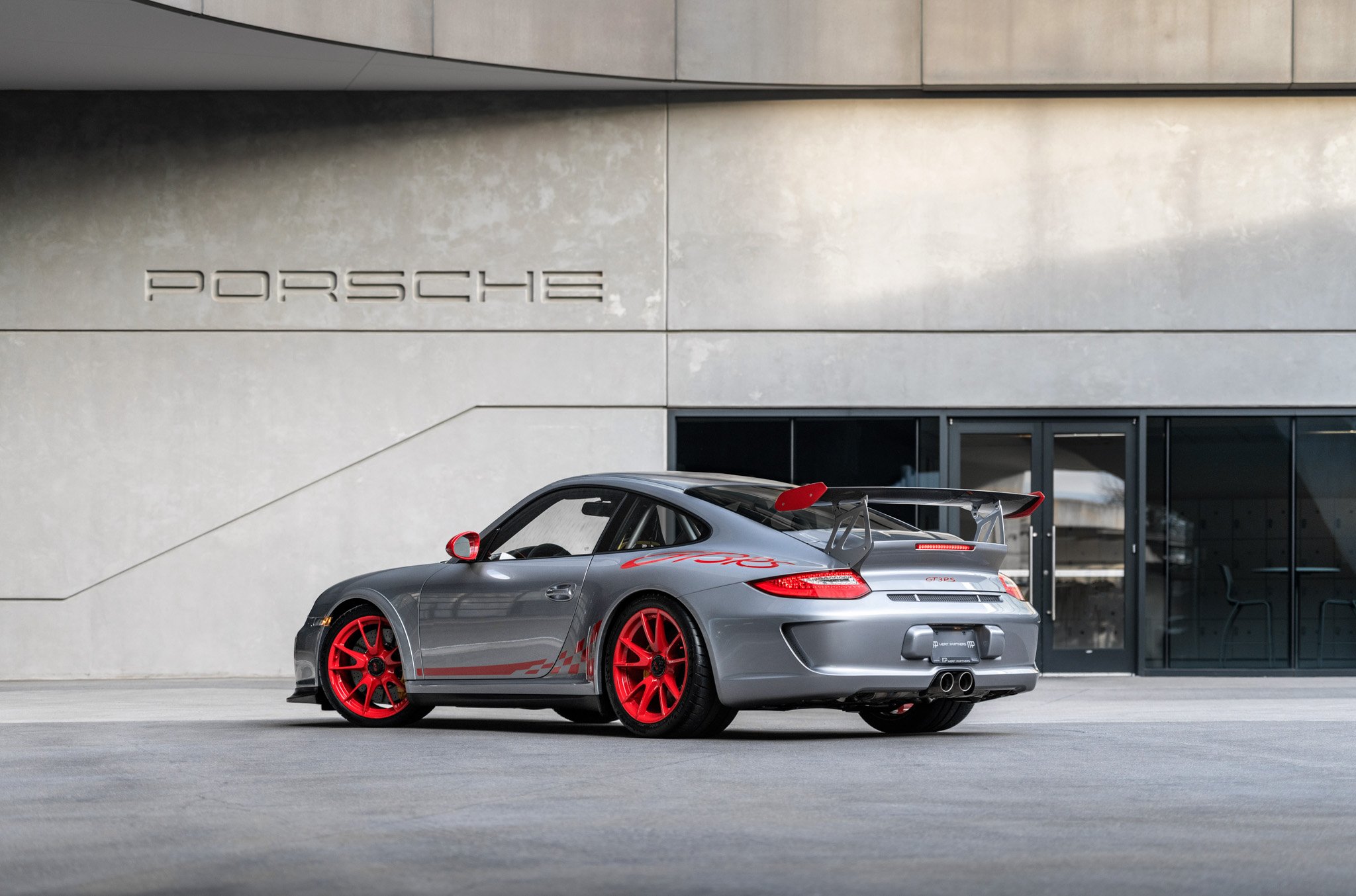 2010 porsche gt3rs in gt silver metallic