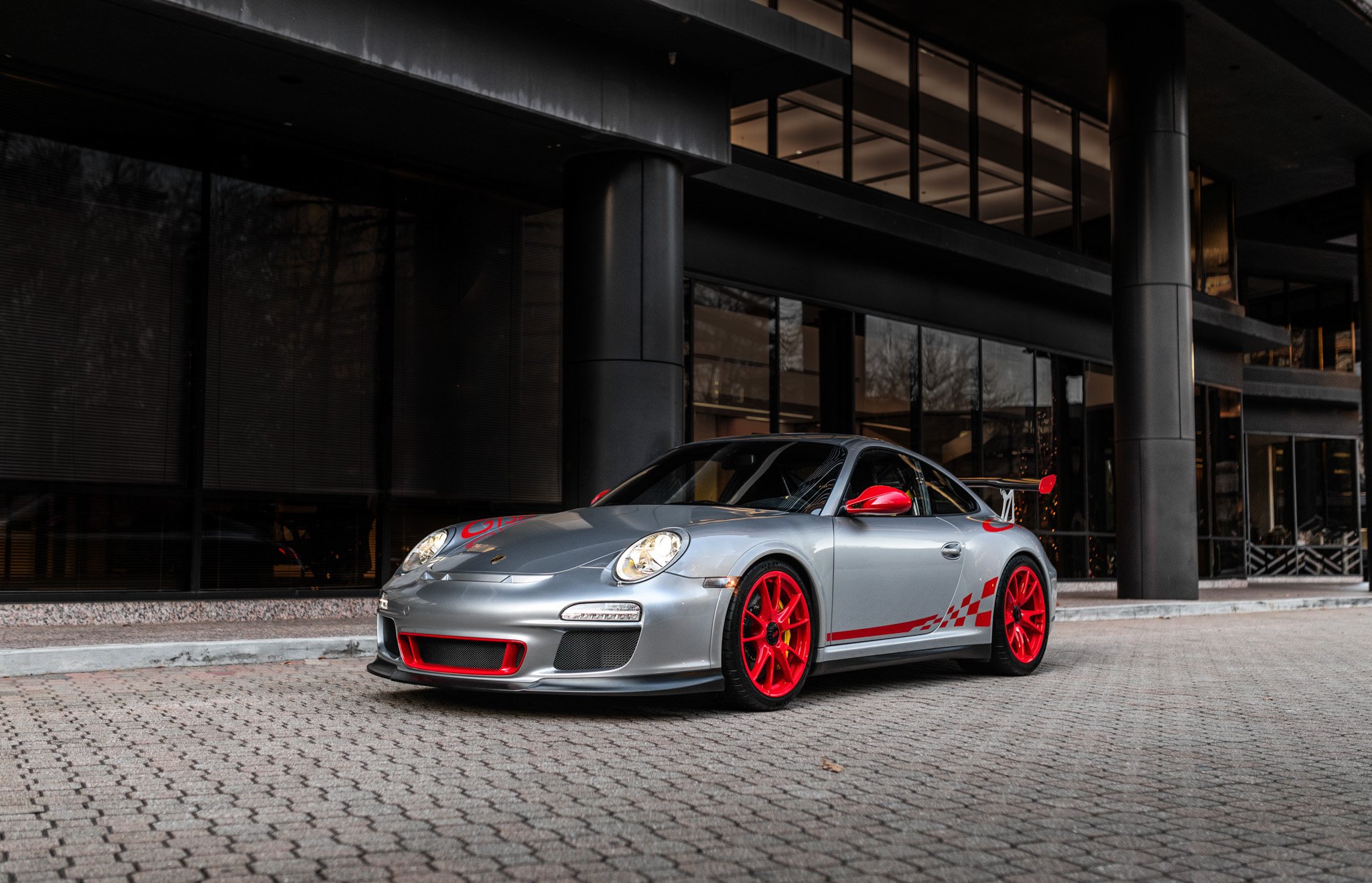 2010 porsche gt3rs in gt silver metallic